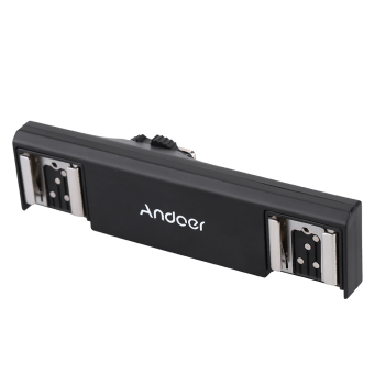 Andoer Dual Hot Shoe Flash Speedlite Bracket Splitter For Nikon D750 D7200 D7100 D7000 D800 D810 D600 DSLR - Intl Oktober 2019 - 5 Andoer Dual Hot Shoe Flash Speedlite Bracket Splitter for Nikon D750 D7200 D7100 D7000 D800 D810 D600 DSLR - intl - 5