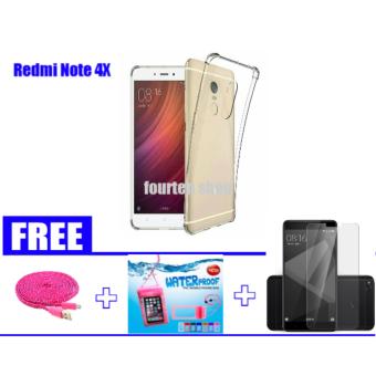 Gambar Anti Crack for Xiaomi Redmi Note 4X TPU Softcase (Clear) + FREE KABEL DATA USB 3 meter + WATERPROFF + TEMPERED GLASS FOR XIAOMI REDMI NOTE 4x