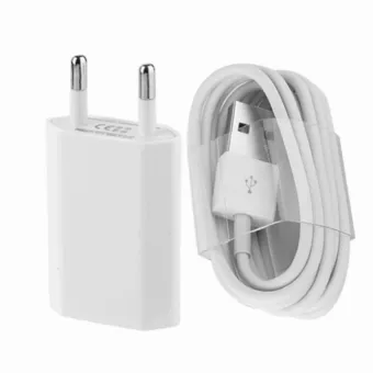 Apple Charger iPhone 5/5C/5S + Cable Data - Putih  