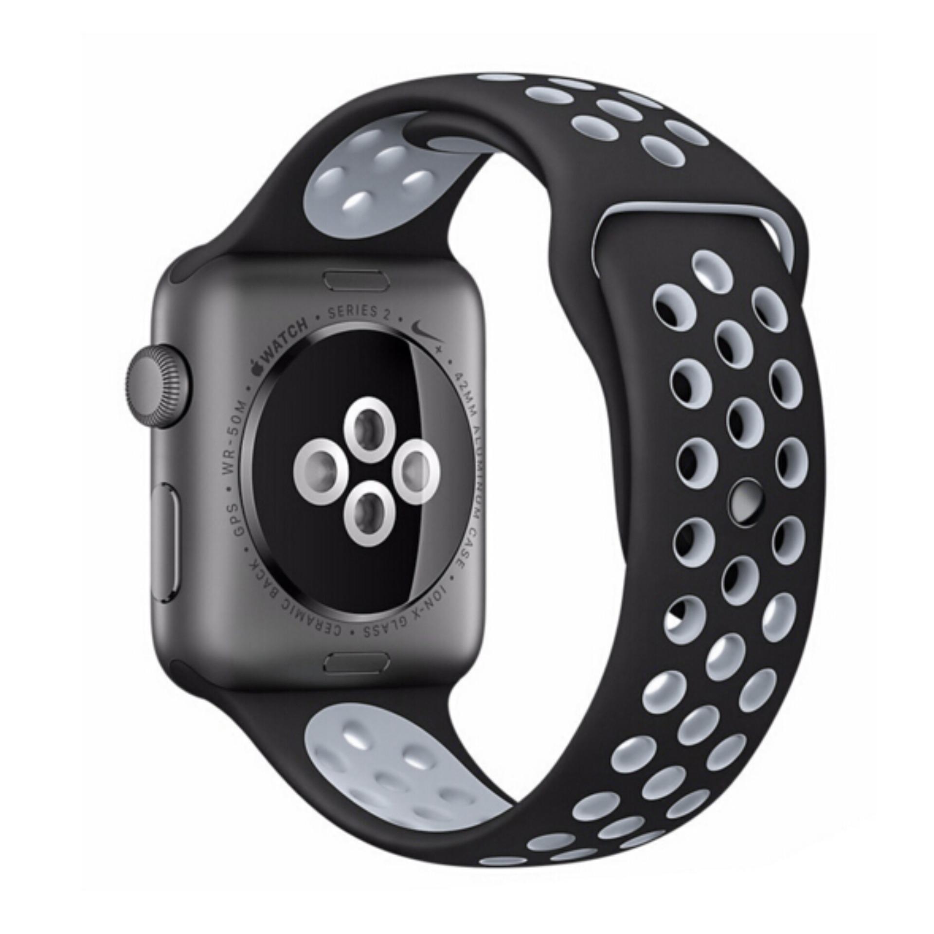 Apple Watch Band 42mm Silicon Sport Series / Tali Jam Tangan Original - Abu Abu