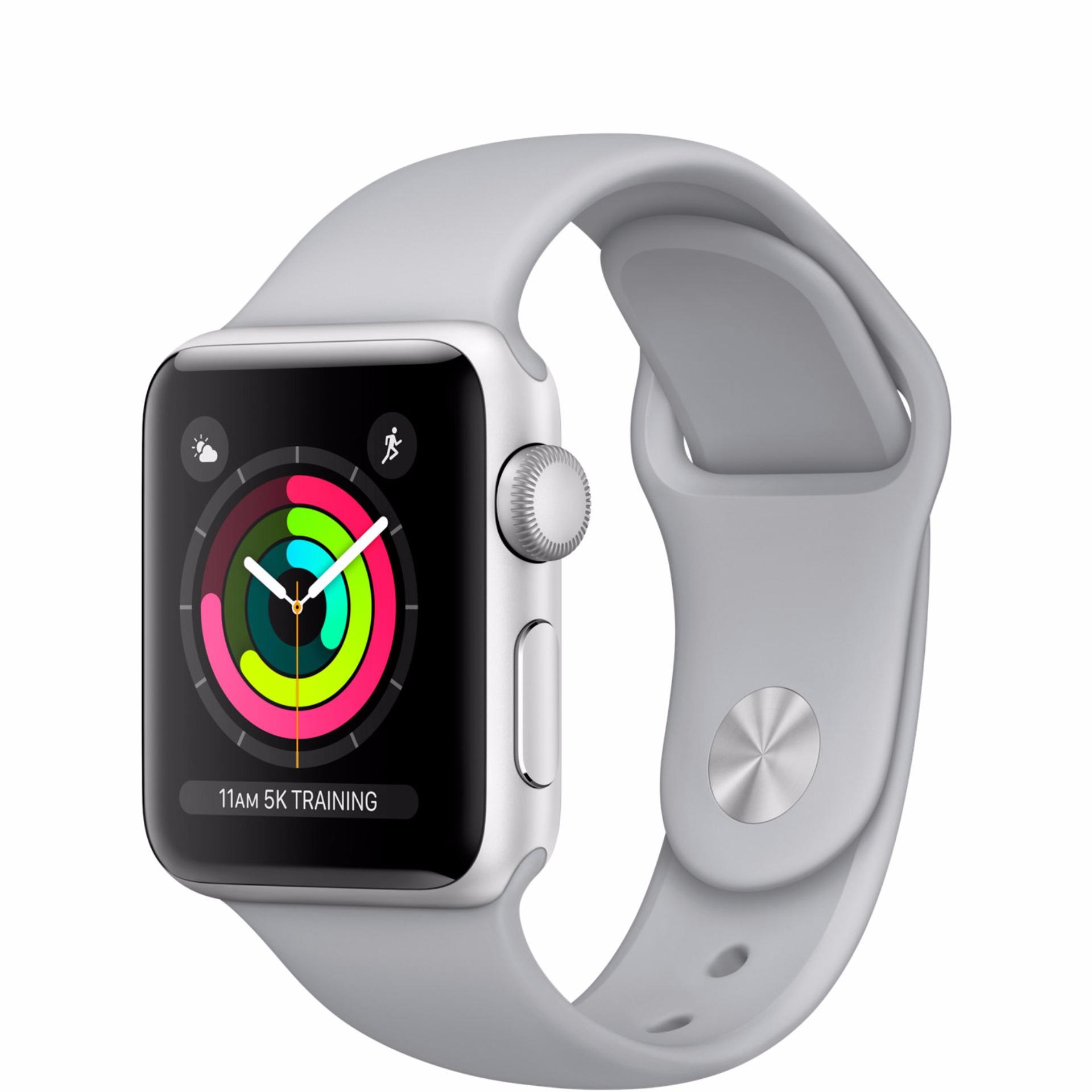 Apple Watch Series 3 GPS 38mm Silver - Fog Sport Band Water resistan