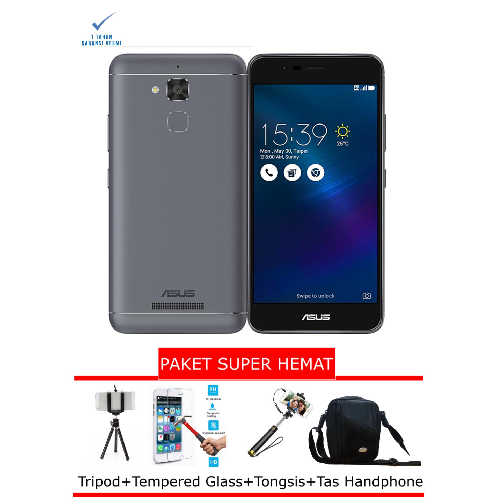 Asus Zenfone 3 Max ZC520TL 2/32 Grey Free Paket Super Hemat