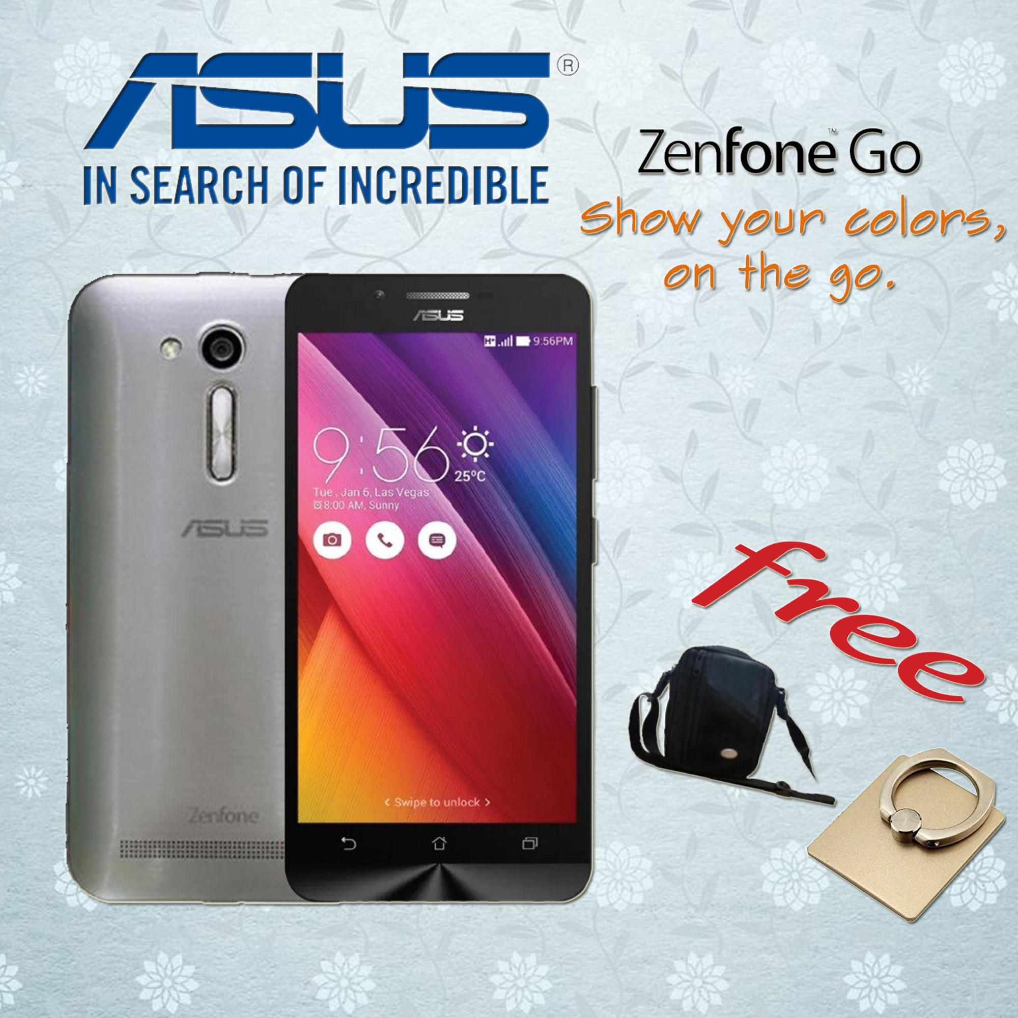 Asus Zenfone GO ZB450KL 4G LTE Silver FREE Tas Hp + Ring Holder