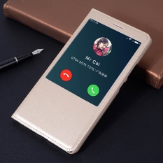 Asuwish Smart View Flip Cover Kulit Case untuk Xiaomi Mi Max Mimax Prime Phone Case Cover Bag Slim Shell Tidur Wake Jendela-Internasional