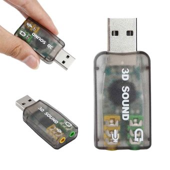 Gambar Audio Adapter Card 7.1 USB To 3.5mm Stereo Headset Sound HeadphoneVirtual Sound   intl