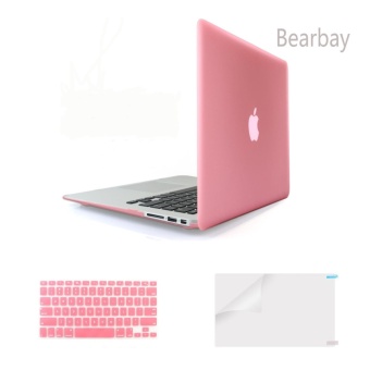 Gambar Bearbay 3 in 1 Apple Macbook Air 13 inch Soft Touch Plastic HardCase Cover for Apple MacBook Air 13.3\