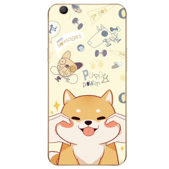 Gambar Beberapa Oppoa59s A37m Lucu Anjing Lanyard Handphone Shell Lengan Silikon