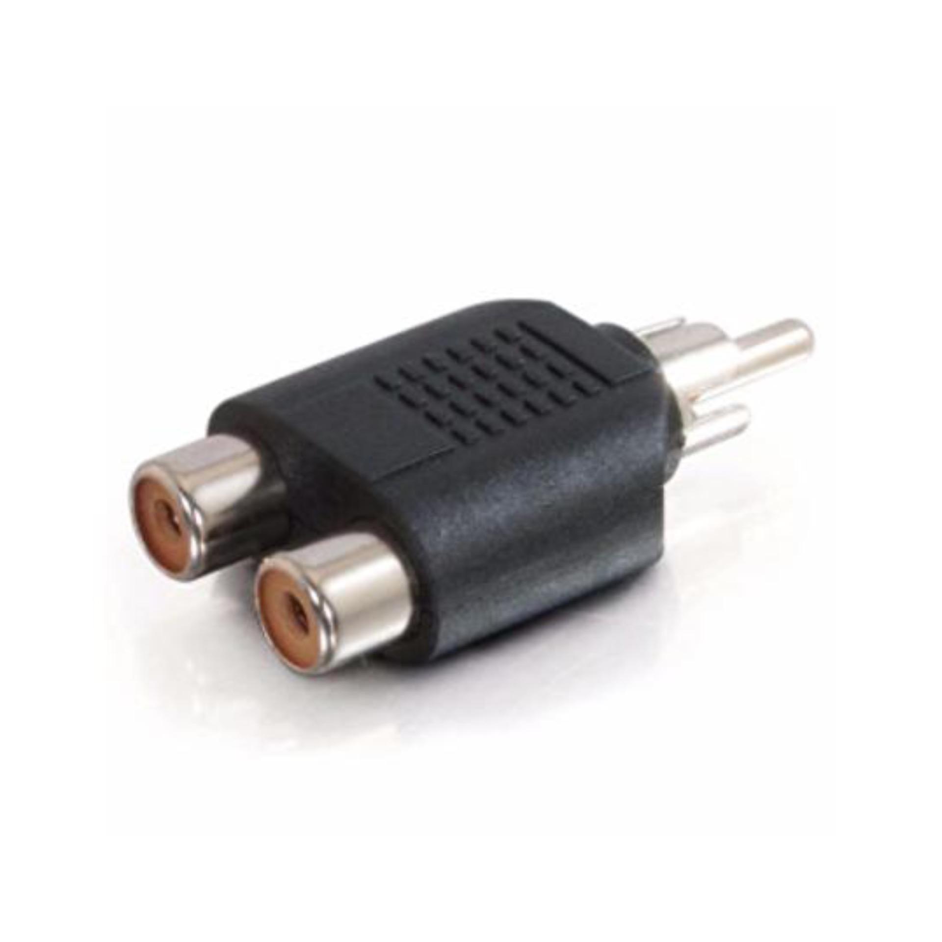 Best Jack Audio RCA to 2x RCA Splitter Spliter Split - CON-AV1RCAM2RCAF