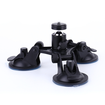 Gambar Black Super Strong Gopro Car Holder 3 Suction Cup Mount For GoproHero 2 3 3+ 4