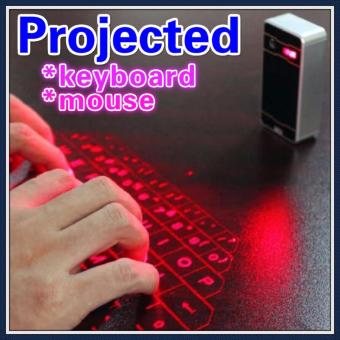 Gambar Bluetooth Laser Projection Keyboard Virtual Hand Motion SensorProjector Projective Mouse Mice for Smartphone fingerboard PCTablet Laptop Computer English QWERTY keyboard HOT   intl