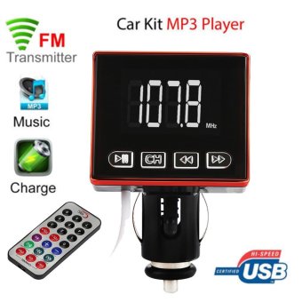 Gambar Bluetooth MP3 Player FM Transmitter Modulator Car Kit USB SD TF MMCLCD Remote   intl