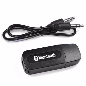 Gambar Bluetooth Music Receiver USB Audio Dongle 3.5mm UNTUK SPEAKER DAN HANDPHONE IOS   ANDROID   Hitam