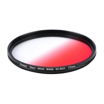 Gambar BolehDeals Ultra Thin Graduated Neutral Density Red ND Filter forDSLR Camera 77mm   intl