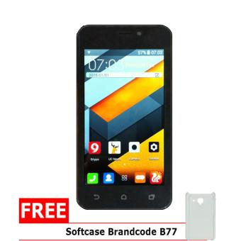 Brandcode B77 Mate7 - 4GB - Hitam + Gratis Silicon Case  