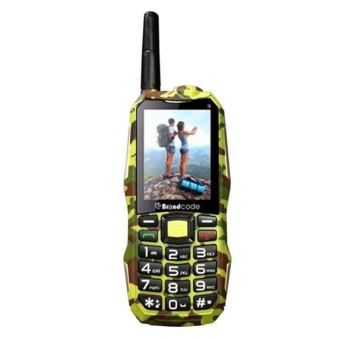 Brandcode B81 Army Camouflage Handphone- Hijau [Dual SIM/10000 mAh]  