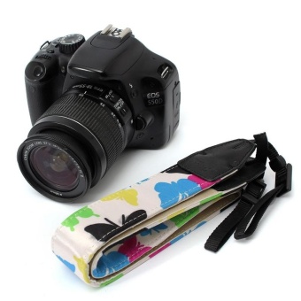 Gambar Butterfly Pattern Camera Shoulder Neck Belt Strap For SLR DSLR Nikon Canon Sony   intl
