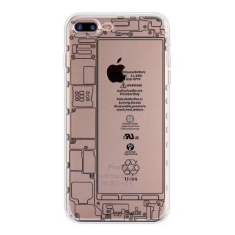 Gambar (Buy 1 get 1 free) Creative Camouflage Print Silicone   TPUShockproof Phone Case Cover for Apple iPhone 6 Plus   6s Plus  Transparent disassemble   intl