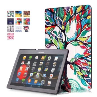 Gambar BYT Colorful Printing Tablet Leather 3 Folio Flip Cover Case forLenovo Tab 3 10 Business (TB3 X70F M)  Tab2 X30F A10 30   Tab2A10 70F   intl