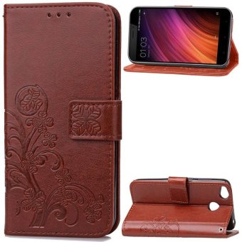 Gambar BYT Flower Debossed Leather Flip Cover Case for Xiaomi Redmi 4X   intl