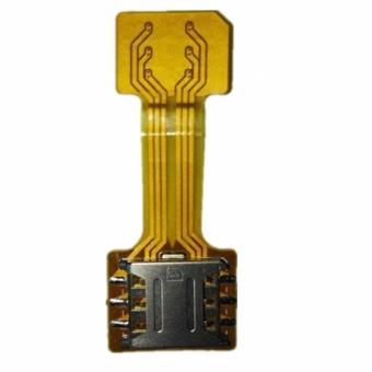 Gambar Cable Extender Nano SIM To Nano SIM Card Hybrid Smartphone Card Extender Soft Flat FPC Cable Extender