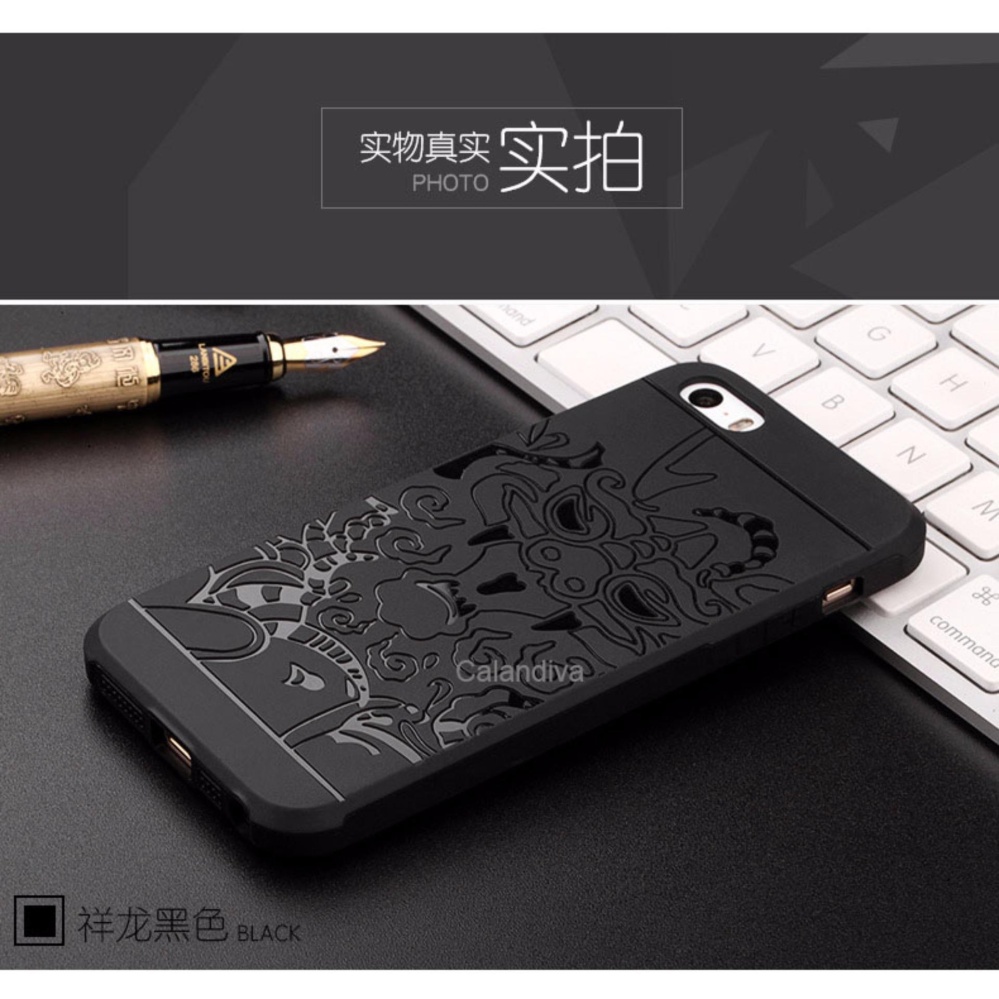 Calandiva Dragon Shockproof Hybrid Case for Iphone 5 / 5s / 5SE 4 .