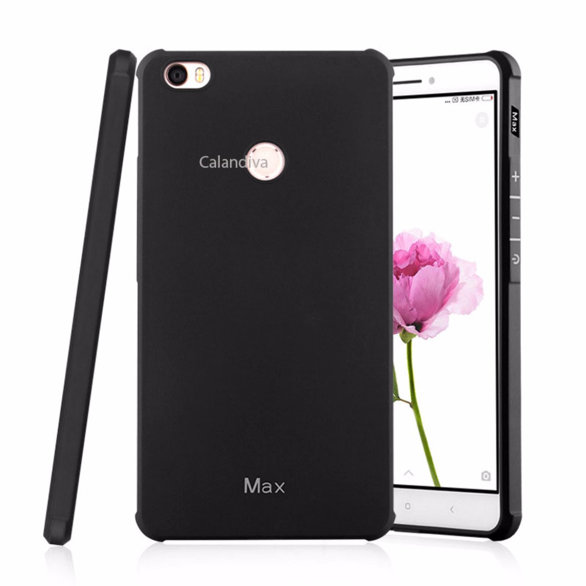 Calandiva Shockproof Hybrid Case for Xiaomi Mi Max 6.44 Inch - Hitam + .