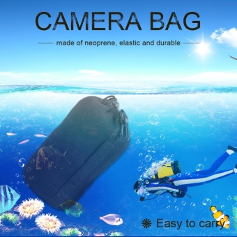 Gambar Camera Lens Neoprene Protective Drawstring Bags Pouch Case (S)  intl