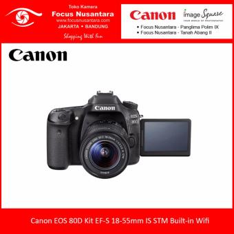 Canon EOS 80D Kit EF-S 18-55mm IS STM Built-in Wifi  