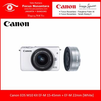 Canon EOS M10 Kit EF-M15-45mm + EF-M22mm [White]  