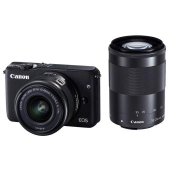 Canon EOS M10 Kit III EF-M15-45mm & EF-M55-200mm - BLACK  