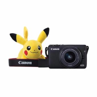 Canon Kamera EOS M10 KIT With Lens EF-M15-45mm - Hitam + free Pokemon (garansi resmi)  
