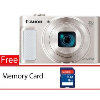 Canon PowerShot SX620 HS White Free Memory Card  