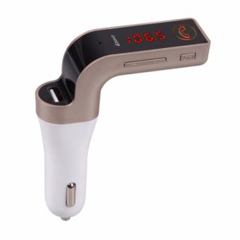 Gambar Car Charger CARG7 With Bluetooth FM Transmitter Handsfree   Gold