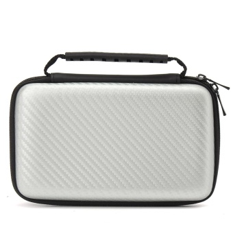 Gambar Carbon Fiber EVA Hard Carrying Case Cover Handle Bag For Nintendo New 2DS LL XL silver   intl