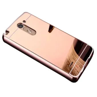 Case Aluminium Bumper Mirror For LG G3 Stylus - Rose Gold  