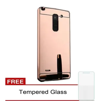 Case Xiaomi Redmi Note 2 Alumunium Bumper With Mirror Backdoor Slide Source · Case Aluminium Bumper Mirror For LG G3 Stylus Rose Gold GratisTempered Glass