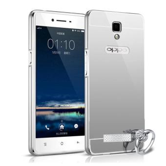 Gambar Case Aluminium Bumper Mirror for OPPO Neo 3 R831K   Silver