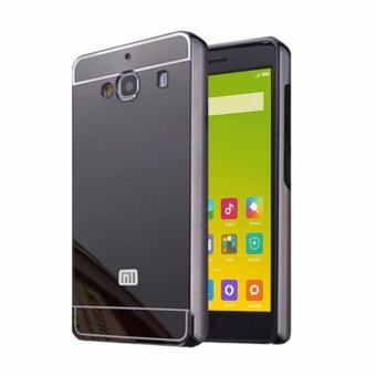 Gambar Case Alumunium Bumper With Sleding Mirror For Xiaomi Redmi 2S  Hitam