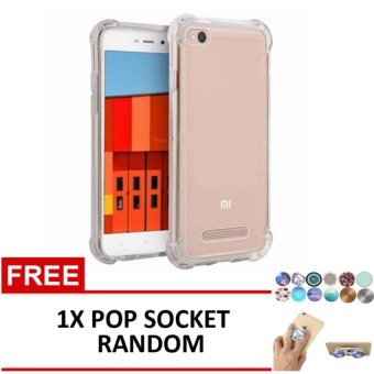 Gambar Case Anti Crack Elegant Softcase for Xiaomi Redmi 4a   Clear + Free1x Pop Socket