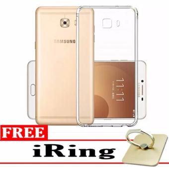 Gambar Case Anti Crack for Samsung Galaxy C9 Pro TPU Softcase (Clear) +Free iRing