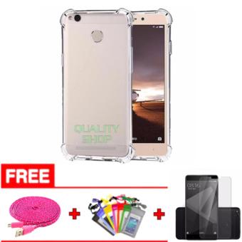 Gambar Case Anti Crack for Xiaomi Redmi 4X + FREE tempered glass redmi 4x + Waterproof multicolor + kabel data tali sepatu 3 meter MULTICOLOR.