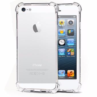 Gambar Case Anti Shock   Anti Crack Elegant Softcase for Apple iPhone 5   5s   5G   White Clear