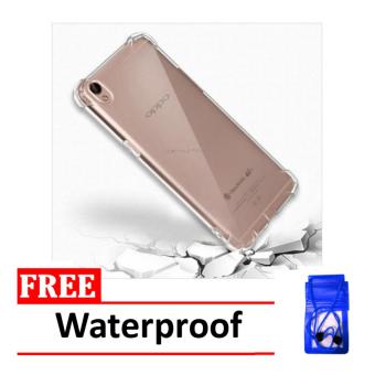 Gambar Case Anti Shock   Anti Crack Elegant Softcase for Oppo Neo 9   A37  Clear + Free Waterproof