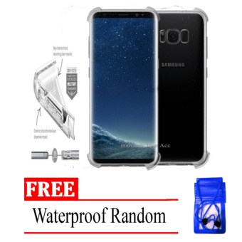 Gambar Case Anti Shock   Anti Crack Elegant Softcase for Samsung Galaxy S8(biasa)   Clear + Free Waterproof