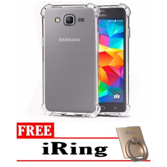 Gambar Case Anti Shock   Anti Crack Elegant Softcase for Samsung GalaxyGrand Prime   G530   Clear + Free i Ring