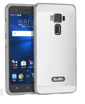 Gambar Case Asus Zenfone 3 ZE520KL Alumunium Bumper With Mirror BackdoorSlide   Silver