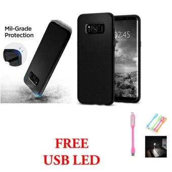 Gambar CASE CHANEL NEO HYBRID SPIGEN ORIGINAL CANDY FOR SAMSUNG GALAXY S8  BLACK GREY FREE USB LED