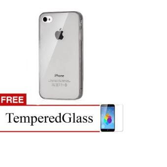 Gambar Case for Apple iPhone 5C   Abu abu + Gratis Tempered Glass   Ultra Thin Soft Case