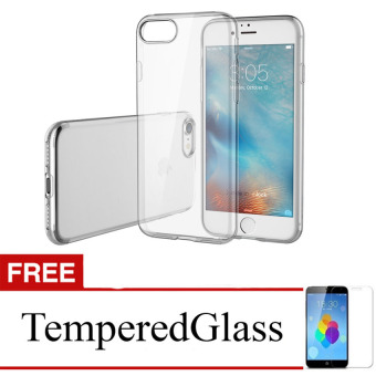 Gambar Case for Apple iPhone 7 Plus   Clear + Gratis Tempered Glass  Apple Ultra Thin Soft Case