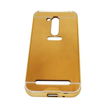 Gambar Case For Asus Zenfone Go 4.5 inch 2016 ZB452KG Alumunium BumperWith Sleding Mirror   Gold